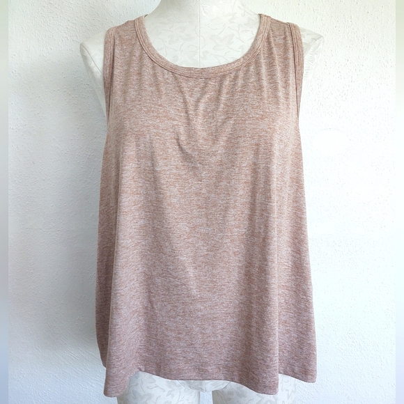 Fabletics Blake Tank Top Crop Desert Heather Size 2X NEW - Picture 5 of 9